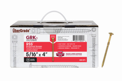 GRK RSS 5/16" x 4" Screws 400-Ct.
