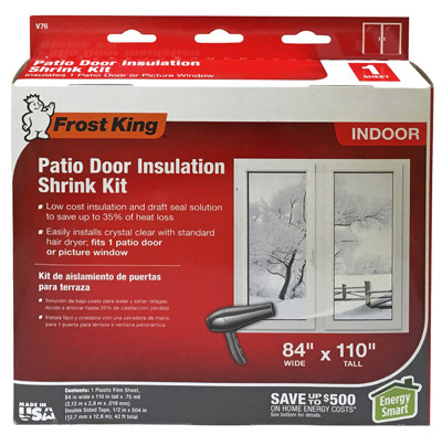 Insulation Kit for Patio Door or Large Window, 84 x 110 In.