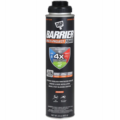Barrier Foam Gun Foam, Orange, 23-oz.
