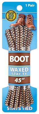 Stay-Ty Waxed Boot Laces, Rattlesnake, 45 In., Pair (6 pieces)