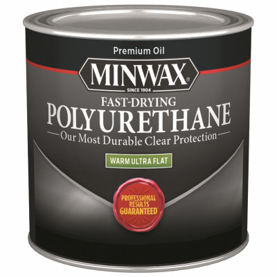 Ultra Flat Polyurethane, Clear, 1/2 Pt.