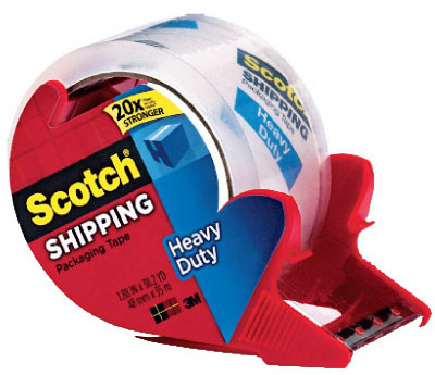 Heavy Duty Shipping Packaging Tape, 1.88 In. x 38 Yds.