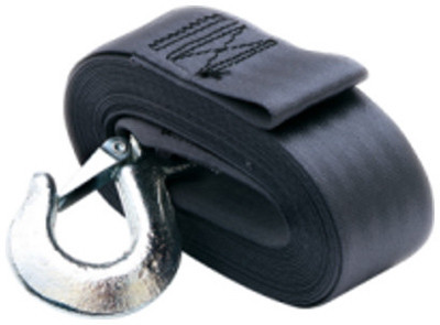 Winch Strap With Hook, 2 In. x 20 Ft.