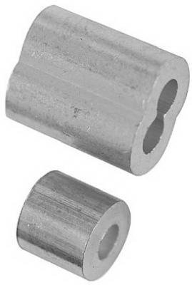 Garage Door Aluminum Ferrules/Stops, 1/8 In., 2-Pk.