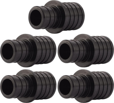 PEX Pipe Coupling, 1 x 3/4 In. Barb Insert, 5-Pk.