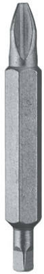 #2 Double-End Phillips/Square Recess Bit, 3-Pk.