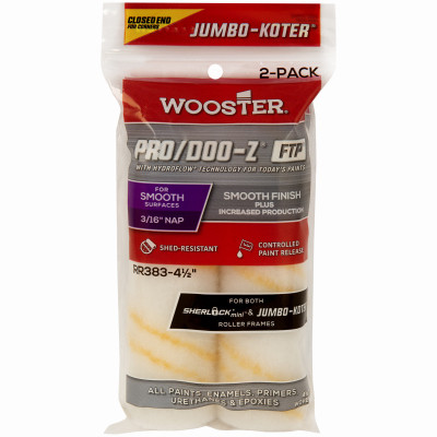 Jumbo-Koter Pro/Doo-Z FTP Paint Roller Cover, 3/16-In., 2-Pk.