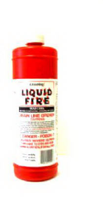 Liquid Fire Drain Line Opener, 16-oz. (24 pieces)