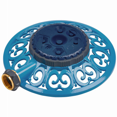 8-Pattern Sprinkler, Blue Metal Base