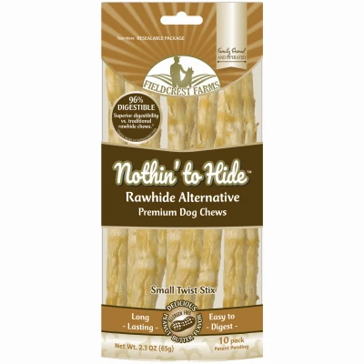 Nothin' to Hide Twist Stix Dog Chew Treats, Peanut Butter, 10-Pk.
