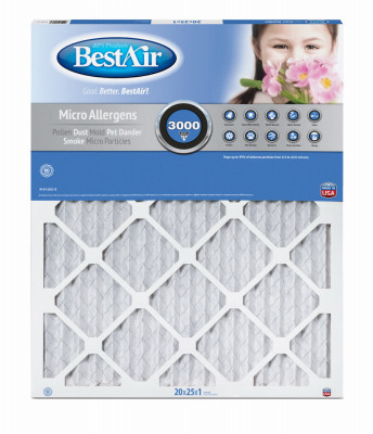 20x25 x 1 In. MERV13 Furnace Filter, 90 Days (6 pieces)
