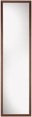 Plain Edge Frame Door Mirror, Walnut, Rectangle Molded, 14 x 50-In. (10 pieces)