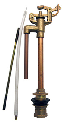 Toilet Ballcock, Brass, 9 In.