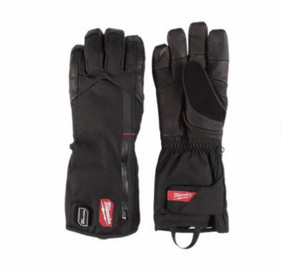 GridIron Ripstop Heated Gloves, Leather Palm & Fingers, RedLithium Battery, L