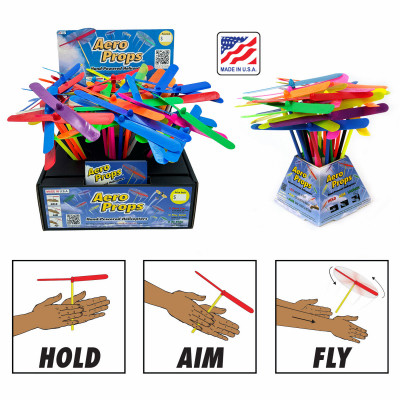 Propeller Toy Helicopter, Hand-Powered (100 pieces)