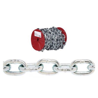 3/16 In. Zinc Proof Coil Chain, 100 Ft.