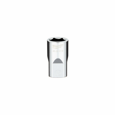Metric 6-Point Shallow Socket, Four Flat Sides, 15 mm, 1/2 In. Drive