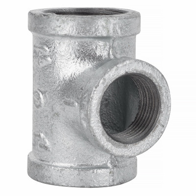 1-1/4 x 1-1/4 x 1 In. Galvanized Pipe Reducing Tee