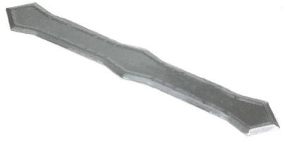 Downspout Band, Fits 2 x 3 In. & 3 x 4 In. Downspout, White Galvanized Steel