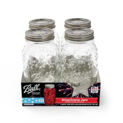 4PK 32OZ Americana Jar