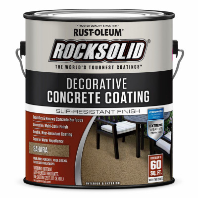RockSolid Decorative Concrete Coating, Sahara, Gallon (2 pieces)