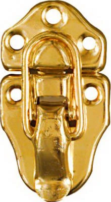 Bright Brass Cabinet Catch,  1-1/2 x 2-3/4 In., 2-Pk.