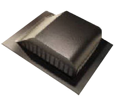 Aluminum Roof Louver, Slant Back, Mill, 6-1/4 In. (6 pieces)