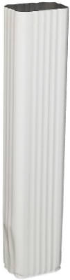 Aluminum Downspout Extension, White, 2 x 3 x 15 In. (15 pieces)