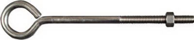 Eye Bolts, Stainless Steel, 3/8 x 8 In.