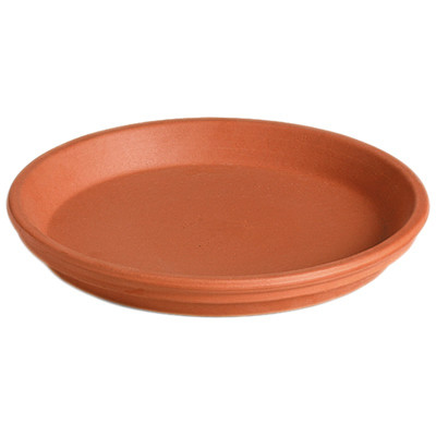 Clay Saucer, Terra Cotta, 5 In. Dia. (18 pieces)