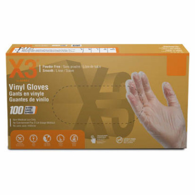 Vinyl Industrial Work Gloves, Disposable, Powder-Free, M, 100-Ct.