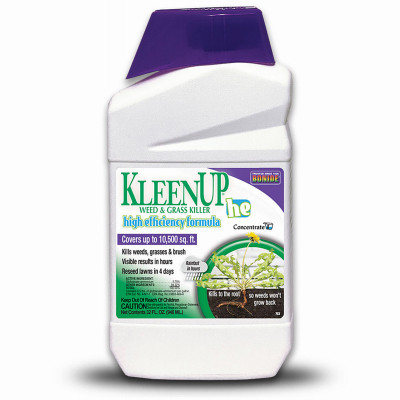 KleenUP he Weed & Grass Killer High Efficiency Formula, Fast-Acting Formula Kills Weeds & Roots, 32 oz. Concentrate