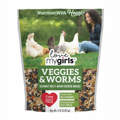 Veggies & Worms Gourmet Multi-Grain Chicken Snacks, 5 Lb.
