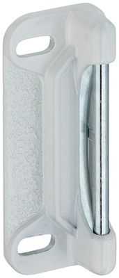 Storm/Screen Door Replacement Strike Plate, White