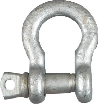 Anchor Shackle With Screw Pin, Galvanized, 5/8 In.