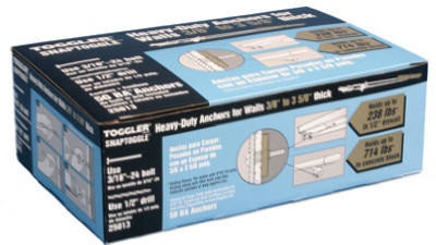 Snaptoggle Hollow-Wall BA Toggle Bolts, 3/16-24-In., 50-Pk.