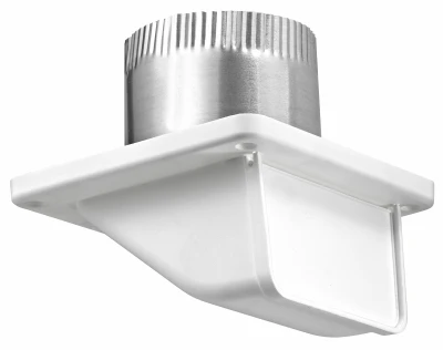 4 In. Plastic Soffit Exhaust Vent, White, 3 In. Pipe
