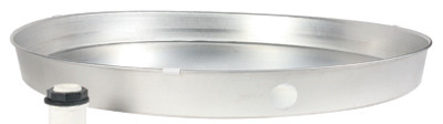 Water Heater Drain Pan With Fitting, Aluminum, 22 x 2.25 In.