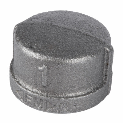 1 In. Black Pipe Cap