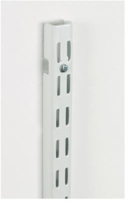 48-In.  White Wall Shelf Track