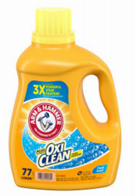 Liquid Laundry Detergent Plus Oxi Clean, Fresh Scent, 100.5 oz.