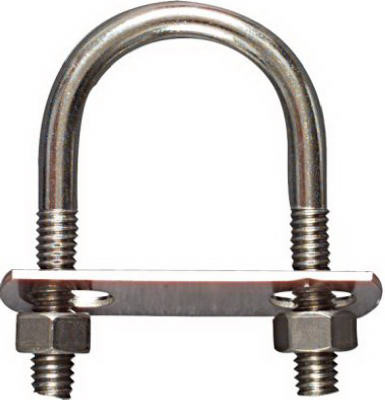 U-Bolt, Stainless Steel, 5/16 x 1-3/8 x 2-1/2-In,