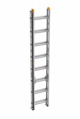 Werner 16 Ft. Aluminum Extension Ladder with 250 Lb. Load Capacity Type I Duty Rating