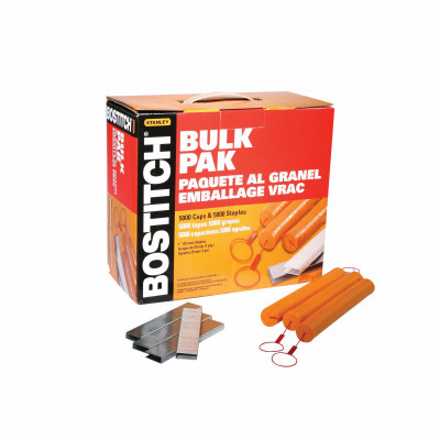Staples and Caps, 1 In., 5,000-Ct.