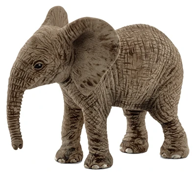 African Gray Elephant Calf Toy Animal Figure, Ages 3 & Up (5 pieces)
