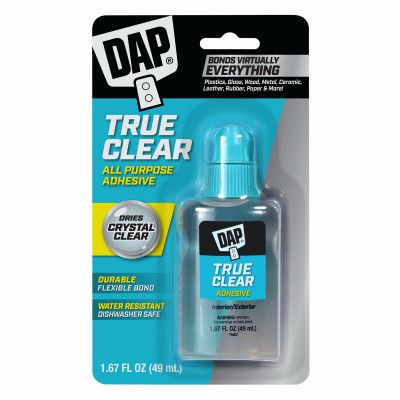 DAP TRUE CLEAR ADHESIVE 1.67 OZ