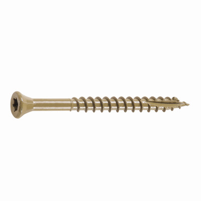 Deck Screws With Bit, Gold, 2 In., 350-Pk.
