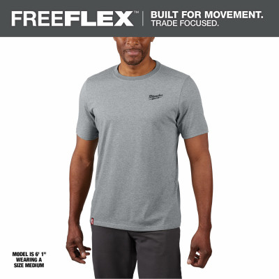 Freeflex Hybrid Work T-Shirt, Gray, M