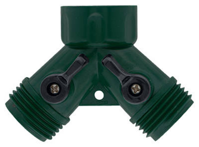 Drip Irrigation Hose Y, Dual Shut-Off, Plastic
