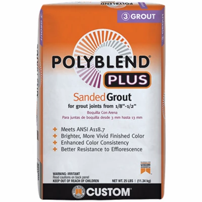 Polyblend Plus Sanded Grout, Delorean Gray, 25 Lb.